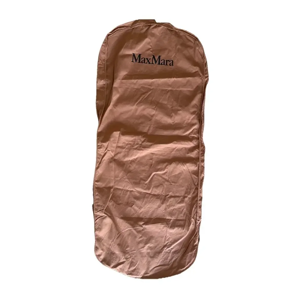 Max Mara Large Cotton Garment Bag 55in Tan Brown